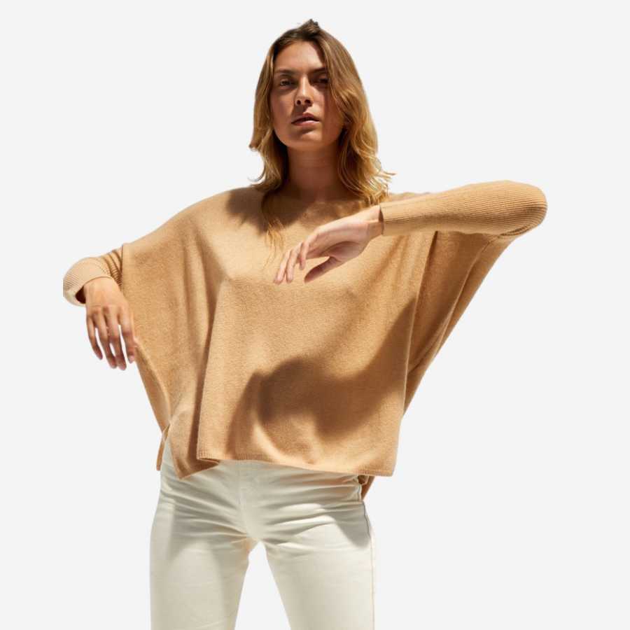 cashmere sweater V neck camille 218681 nobg