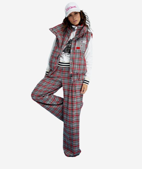 PANTALÓN PALAZZO CUADROS ESCOCESES - Kody